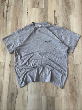 Vintage 90s Marines Gray Short Sleeve T-Shirt